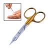 Nose Ear Hair Grooming Removal Clippers, Eyelash Trimming Scissors Men's Mustache Care Cutting Scissors Facial (Gold) view 2