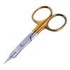 Nose Ear Hair Grooming Removal Clippers, Eyelash Trimming Scissors Men's Mustache Care Cutting Scissors Facial (Gold) view 3