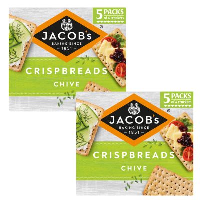 Jacob's Crispbreads Chive 190g - Pack of 2