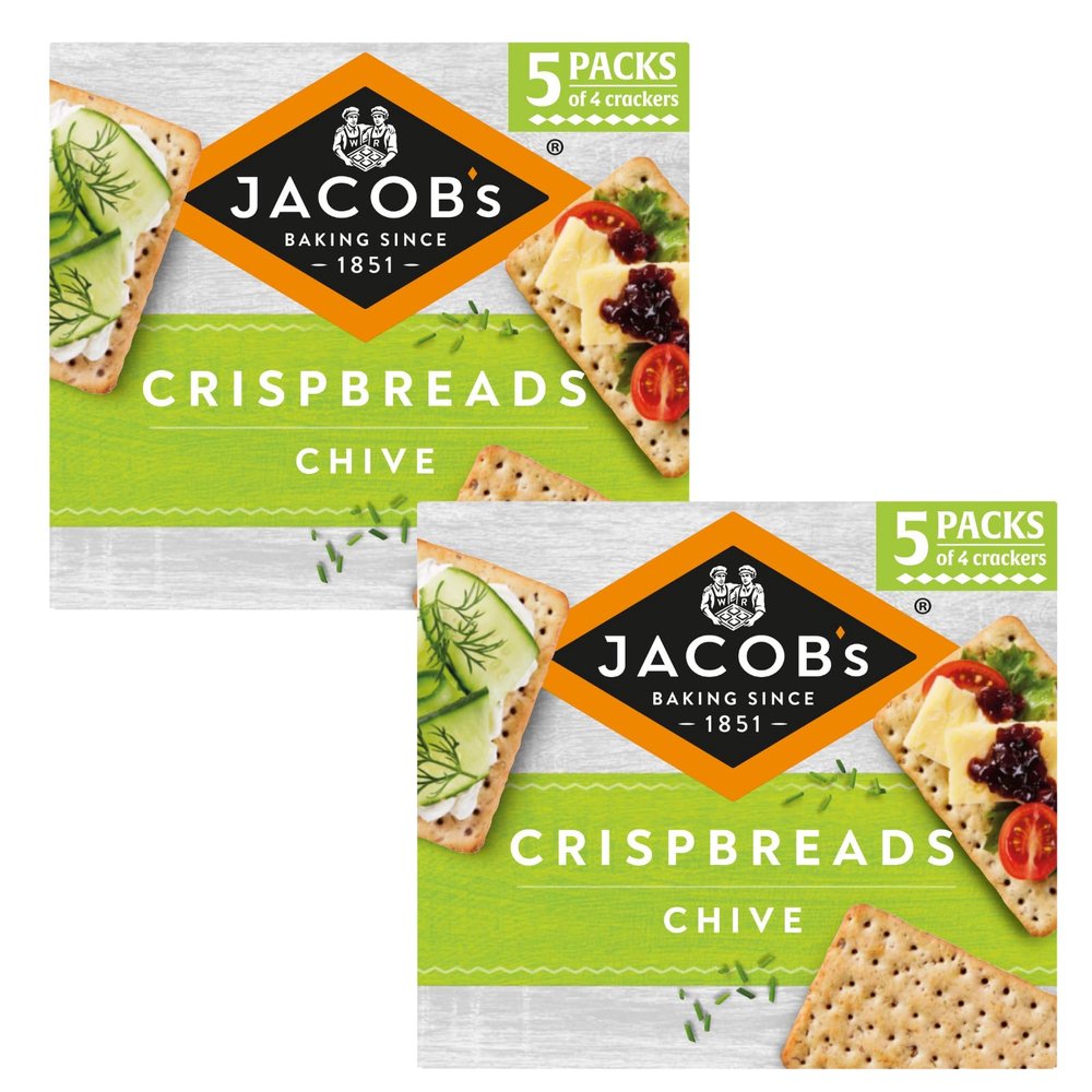 Jacob's Crispbreads Chive 190g - Pack of 2