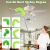 6PCs Feather Duster For Cleaning,Extendable Feather Dusterwith 30-100 inch Telescopic Extension Pole,Detachable Bendable & Washable Duster for Blinds,Ceiling Fan,Cobweb view 4