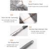 TOMYEUS Dusters Extendable Feather Duster with Telescopic Pole Stainless Steel Microfiber Duster for Cleaning High Ceiling, Ceiling Fan, Furniture, Blinds, Cobweb Cars Home Cleaner Feather Dusters view 2