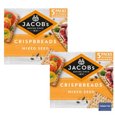 Jacobs Mixed Seed Crispbreads 190g - Pack of 2