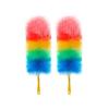 TOMYEUS Dusters Net Red Chicken Feather Duster Hair Duster Anti-static Household Dust Removal Color Plastic Nylon Cleaning Tool Feather Dusters (Color : Color 62cm(2pcs)) view 1