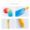 TOMYEUS Dusters Net Red Chicken Feather Duster Hair Duster Anti-static Household Dust Removal Color Plastic Nylon Cleaning Tool Feather Dusters (Color : Color 62cm(2pcs)) view 2