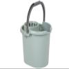 16L Litre Mop Bucket With Wringer Lightweight Plastic Bucket Floor Cleaning Home Office School- Select Your favourite Colour!! (Silver Sage) view 1