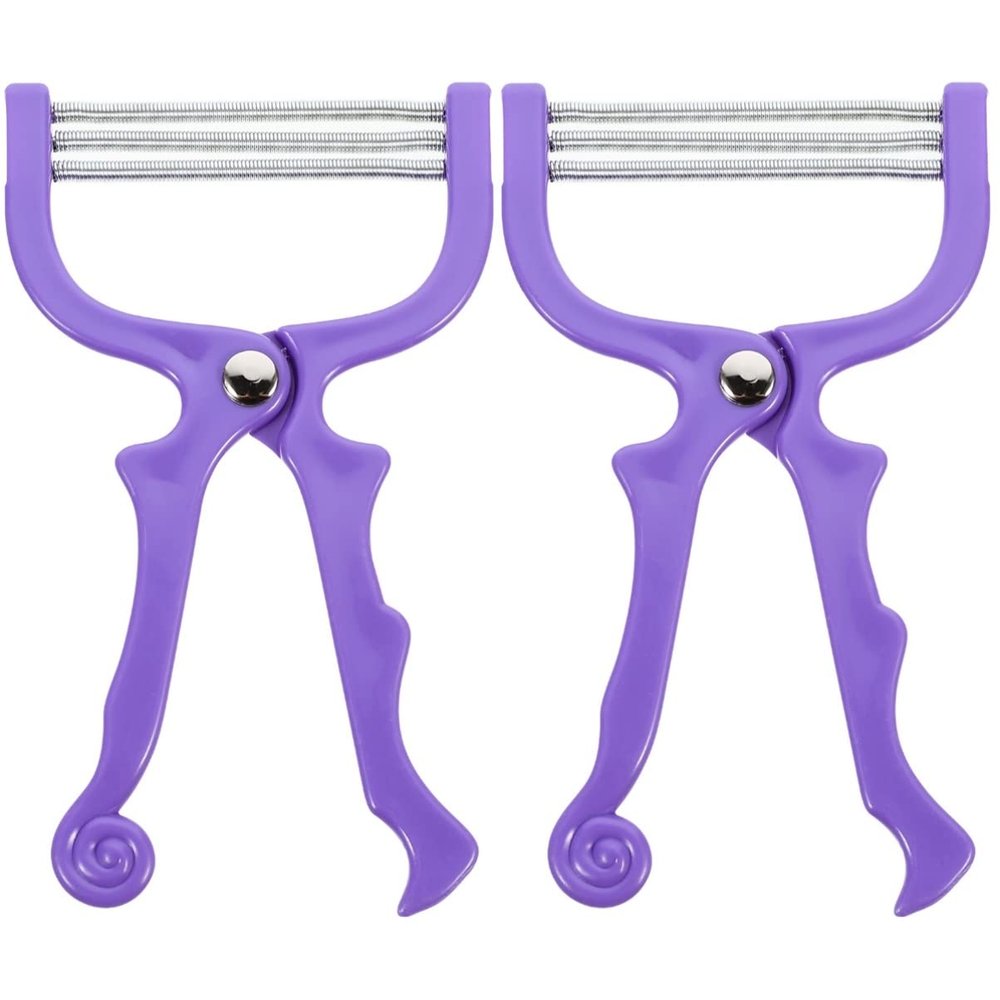 Beaupretty 2pcs Spring Manual Facial Hair Remover Hair Epilator Face Threader for Easy Removal Suitable for Eyebrow and Nose Care Random Color