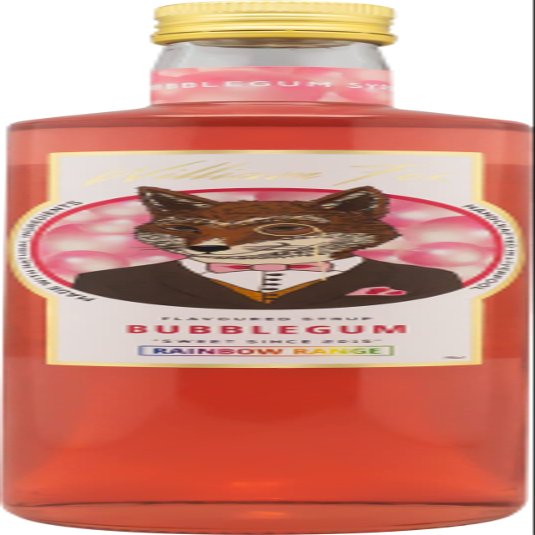 William Fox Premium Rainbow Range Bubblegum Syrup 75cl