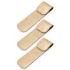 Beaupretty 3pcs Eyelash Tweezer Protective PU Leather Sleeve for Grafting Stainless Steel Cover Home Professional Use Golden view 1