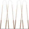 4 Pack Copper Tongue Cleaner Scraper Fights Bad Breath Treatment for Adults Kids Oral Care Hygiene, Thick Safe Blunt Edges Flexible handle and Comfortable Grip view 1