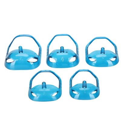 Beard Shaper Tools, 5Pcs Goatee Beard Shaper Transparent Blue Mustache Styling Template Beard Styling Tool