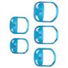 Beard Shaper Tools, 5Pcs Goatee Beard Shaper Transparent Blue Mustache Styling Template Beard Styling Tool view 2