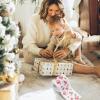Alipis 4 Rolls Xmas Pattern Toilet Paper Christmas Theme Decorative Tissue Roll Double-Layer Napkins for Party Restroom Wood Material Dinner Paper for Christmas Table view 3