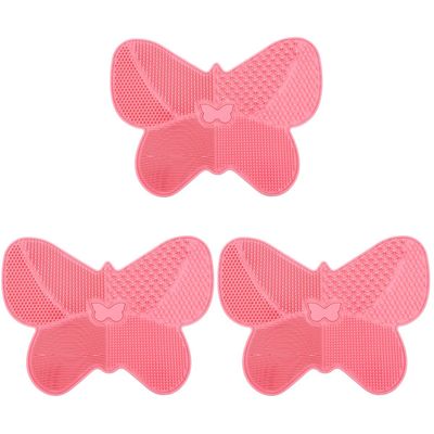 Beaupretty 3pcs Brush Cleaning Pad Suction Cup for Makeup Brush Cleaning Scrubber Accessories