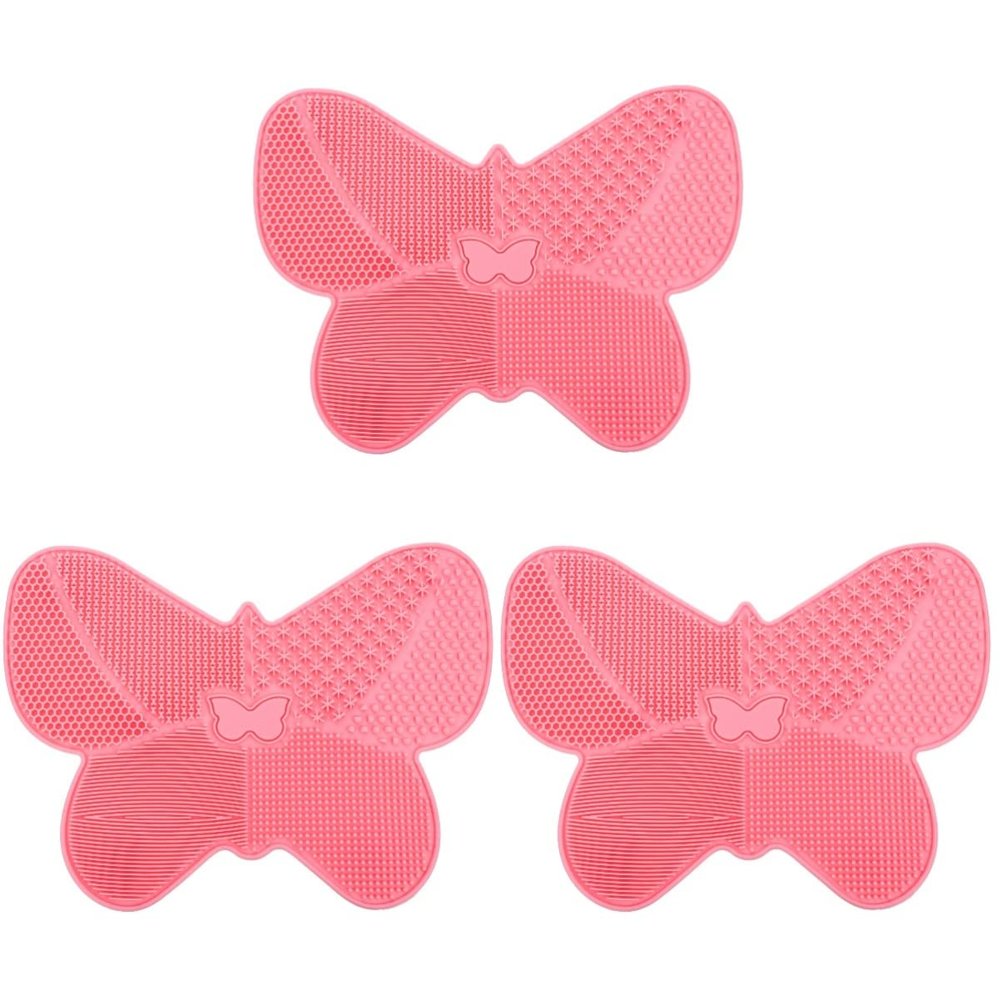 Beaupretty 3pcs Brush Cleaning Pad Suction Cup for Makeup Brush Cleaning Scrubber Accessories