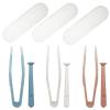 3 Packs Contact Lens Applicator Contact Lens Remover Tools and Contact Lens Tweezers Contact Lens Suction Stick Handler with Storage Case, Pink, Blue, White view 1