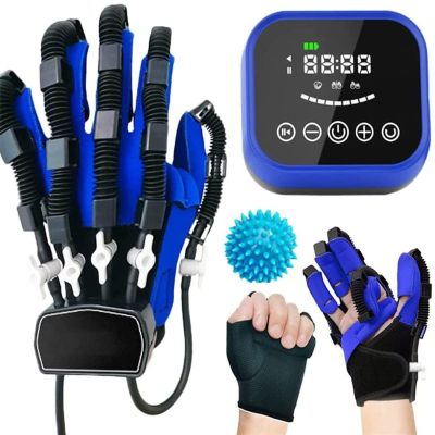 HNCXHX Rehabilitation Robot Glove, Hand Exerciser Hand Rehabilitation Device for Stroke Hemiplegia Hand Function Recovery Finger Trainer,M-LeftHand