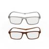 SIKAITE Blue Light Blocking Glasses Magnetic Reading Glasses Computer Wrapped Reader (brown and grey, 1.5, diopters) view 2