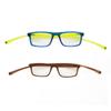SIKAITE Blue Light Blocking Glasses Magnetic Reading Glasses Computer Wrapped Reader (brown and blue, 3.0, diopters) view 3