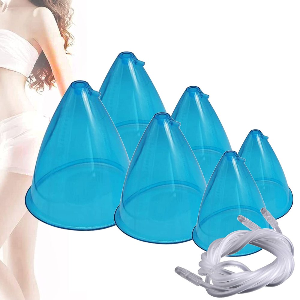 180Ml Vacuum Cupping Cup Accessories, Vacuum Suction Cup Buttocks Suction Cup, Vacuum Cupping Cup, Used For Butt Lift Massage,6pcs