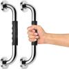 2 Pcs Anti-Slip Shower Grab Bars, SUS304 Stainless Steel Bathroom Wall Mount Grab Bar Handle, Handicap Elderly Senior Assist Bath Handle (33cm) view 3