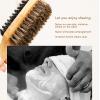Beard Brush for Men, Double Sided Short Beard Brush, Large Facial Hair Cleaning Brush, for Thick Coarse Hair, Use for Smoothing, Wave Styles, Soft on Scalp view 2