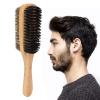 Beard Brush for Men, Double Sided Short Beard Brush, Large Facial Hair Cleaning Brush, for Thick Coarse Hair, Use for Smoothing, Wave Styles, Soft on Scalp view 4