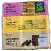 M&S Bigger Value Trio Pack Malted, Custard Creams and Bourbon Cream Biscuits Sections 500g (Pack of 2) In Premier Life Store Box view 1