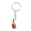 UJIMS Cute Bubble Tea Earrings for Women Girl Boba Milk Tea Gift Milk Tea Lover Gift Best Friends Besties Party Gift (Bubble Tea Keychain) view 1