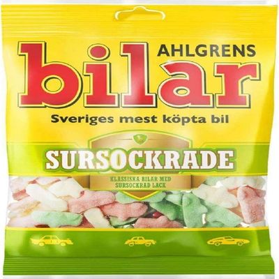 Ahlgrens Bilar Sursockrade  Sour Sweets 100g x 42
