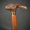 Victorian Wooden Walking Stick Cane Rabbit Copper Finish Ideal Vintage Gift Men/Women Father/Mother view 3