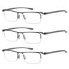 Eyekepper 3-Pack Plastic Temple Lightweight Half-Rim Reading Glasses Men Women view 1