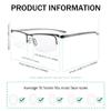 Eyekepper 3-Pack Plastic Temple Lightweight Half-Rim Reading Glasses Men Women view 3