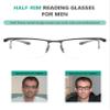 Eyekepper 3-Pack Plastic Temple Lightweight Half-Rim Reading Glasses Men Women view 4