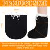 2 Pcs Cast Toe Cover Sock Thick and Warm Foot Cast Sock Adjustable Cast Toe Cover Foot Warmer Black Warm Plaster Stocking Protective for Women and Men Leg Foot Ankle When Walking (13.39 x 10.24 Inch) view 2