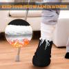 2 Pcs Cast Toe Cover Sock Thick and Warm Foot Cast Sock Adjustable Cast Toe Cover Foot Warmer Black Warm Plaster Stocking Protective for Women and Men Leg Foot Ankle When Walking (13.39 x 10.24 Inch) view 4