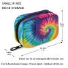 Fustylead Abstract Swirl Design Tie Dye Pill Organizer and Storage Weekly with Zipper, Removable Pill Box Portable Medicine Organizer for Vitamin Fish Oil Supplement view 3