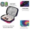 Fustylead Abstract Swirl Design Tie Dye Pill Organizer and Storage Weekly with Zipper, Removable Pill Box Portable Medicine Organizer for Vitamin Fish Oil Supplement view 4