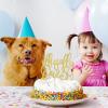 Officially Ours Cake Topper, Adoption Day Decorations, Double-sided Gold Glitter view 4