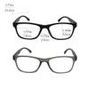 2 Pack Mens Womens Lightweight Flexible Reading Glasses Readers Eyeglass with Spring Hinges (black and grey, 1.0, diopters) view 2