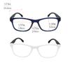 2 Pack Mens Womens Lightweight Flexible Reading Glasses Readers Eyeglass with Spring Hinges (blue and white, 2.5, diopters) view 2