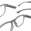 2 Pack Mens Womens Lightweight Flexible Reading Glasses Readers Eyeglass with Spring Hinges (grey and white, 2.5, diopters) view 4