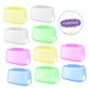 COHEALI 10pcs Plastic Toothbrush Head Covers for Travel Toothbrush Head Caps Holders for Travel and Home Use Random Color view 2