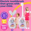 Tueocity Kids Electric Toothbrush U Shaped Chewable Silicone Toddler Electric Tooth Brush for 2 Years +, Rechargeable Kids Toothbrushes 3-5 4 7 6-8 6-12 Years Old for Children Boys and Girls (Pink) view 2