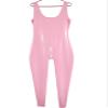 100% Rubber Latex Catsuit Pink Sexy Bodysuit Cosplay 0.4mm view 1