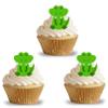 24 edible PRE CUT Jungle Crocodile Aligator style kids childrens party decorations Wafer Paper Cupcake Fairy Cake Toppers view 1