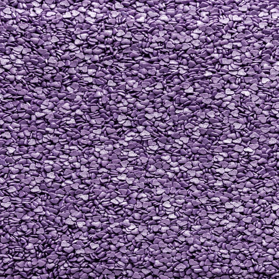 SPRINKLY - Glimmer Hearts - Violet (Mini) - 500g