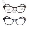 2 Pack Lightweight Reading Glasses Readers with Spring Hinge Premium Wood Grain Temples for Men Women (brown and grey, 2.5, multiplier_x) view 2