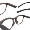2 Pack Lightweight Reading Glasses Readers with Spring Hinge Premium Wood Grain Temples for Men Women (brown and grey, 2.5, multiplier_x) view 4