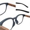 2 Pack Lightweight Reading Glasses Readers with Spring Hinge Premium Wood Grain Temples for Men Women (grey and dark green, 3.5, multiplier_x) view 4